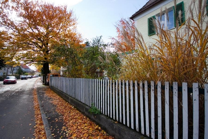 Blick entlang der Straße