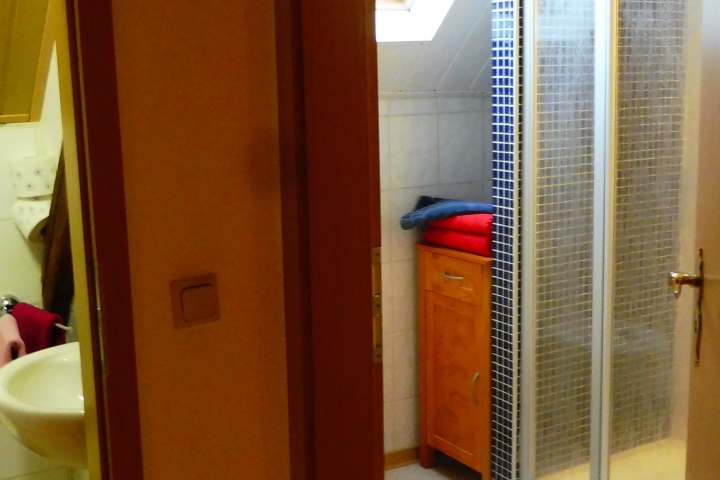 Dachgeschoss Bad mit Dusche und WC und nochmals separates WC