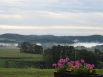 Blick vom Balkon/Terrasse der Fewo 1