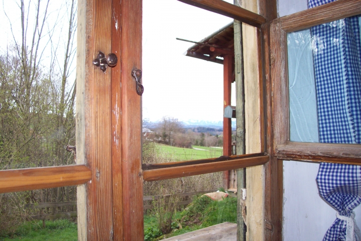 Blick aus dem Stubenfenster