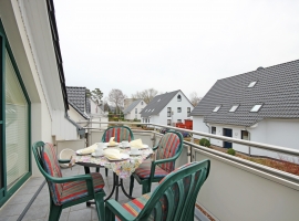 Blick vom Balkon in Richtung Osten