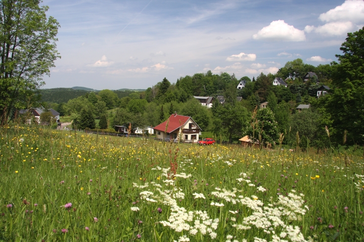 Umgeben von Wälder und Wiesen