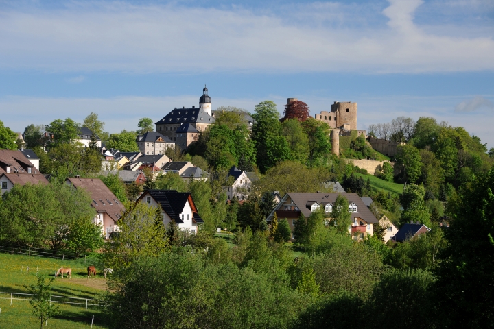 Schloß und Ruine (Bild Foto Böhme Frauenstein)