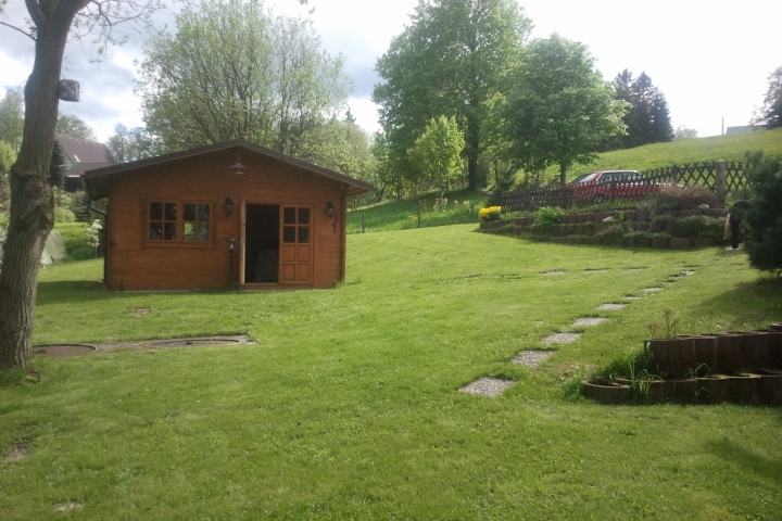 Garten mit Gartenhaus