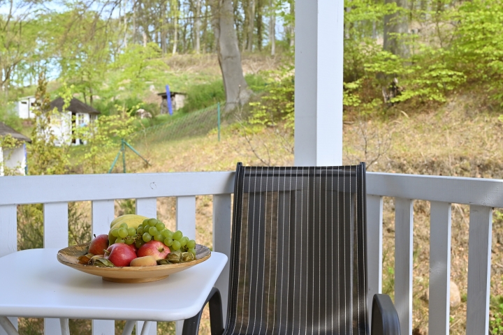 Balkon zum Wald gerichtet