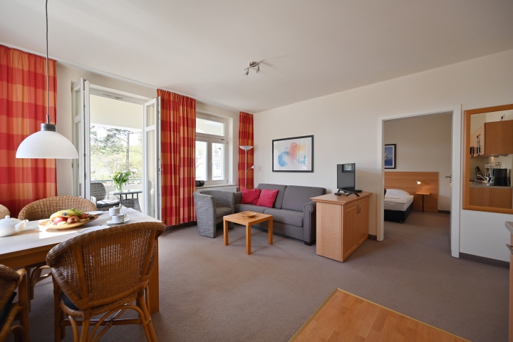 Blick durch Wohnung 9