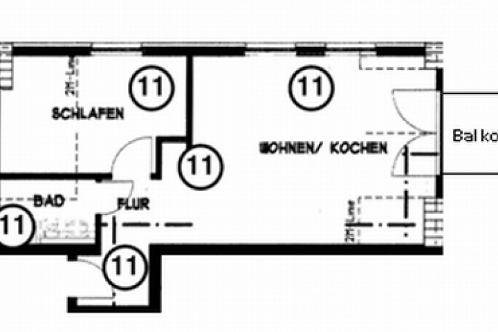 Grundriss Wohnung 11