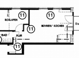 Grundriss Wohnung 11