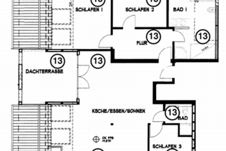 Grundriss Wohnung 13