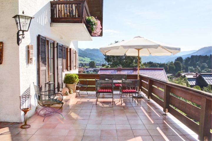 Terrasse im Erdgeschoss