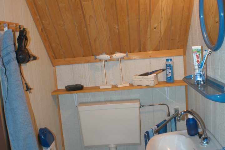 Toilette im Obergeschoß