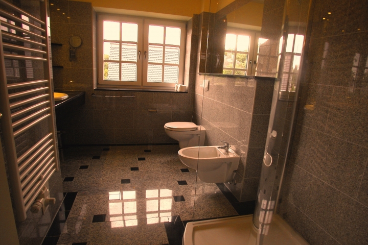 Ferienhaus Bel Air Bad mit Dusche