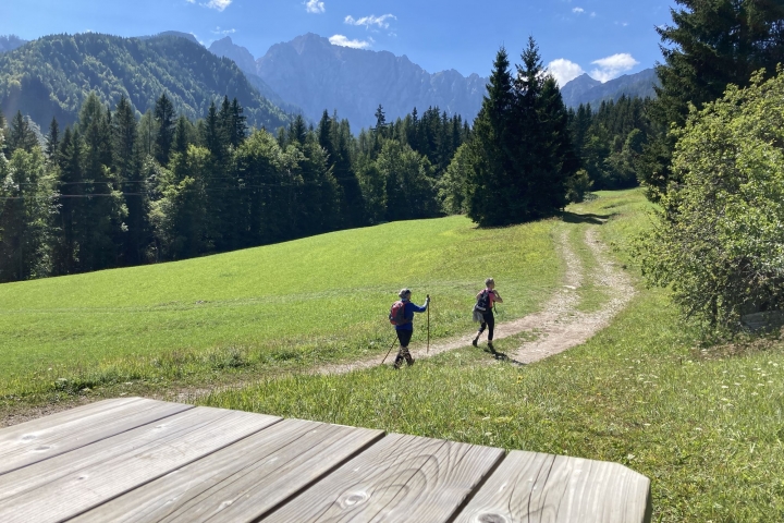 Wanderweg über der Märchenwiese