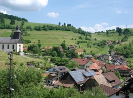 Neuenweg vom Balkon des Ferienhauses aus gesehen