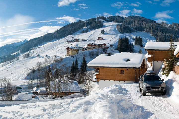 Blick auf die Skipiste