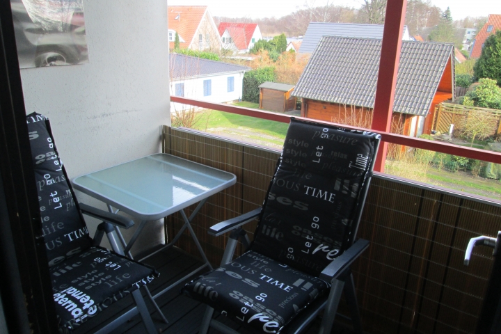 Balkon mit Morgensonne