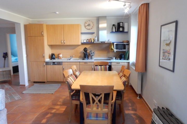 Küche- und Esszimmerbereich
der Paterre Wohnung 