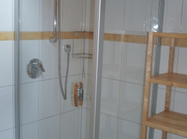 Badezimmer, Teilansicht Dusche