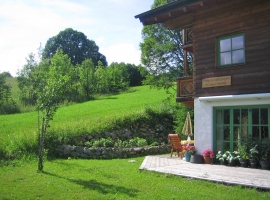 Blick vom Garten nach Nordwesten