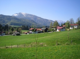 Blick vom Haus nach Südwesten