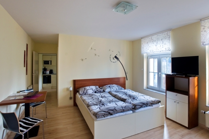 Apartments in Bautzen am Schülertor | Apartment C, Schlafraum für 2 Personen