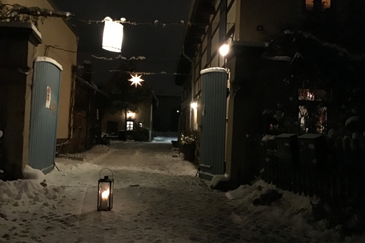 Unsere Hof in der Advents- und Weihnachtszeit ... wenn es Schnee gibt :-)