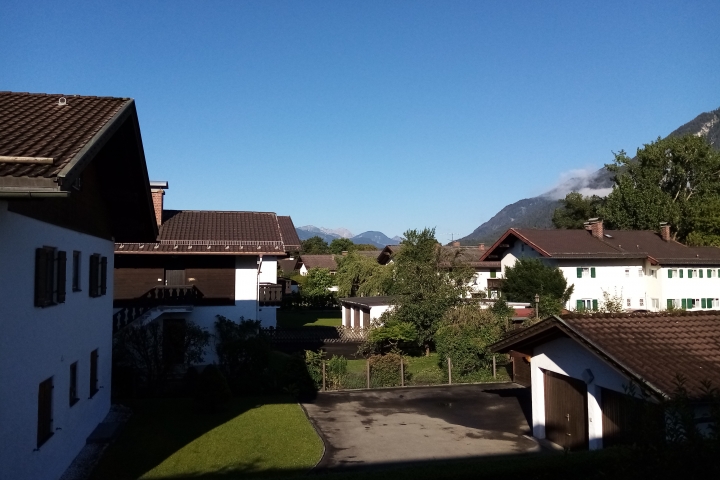 Fewo Diana Ausblick vom Balkon in Richtung Österreich