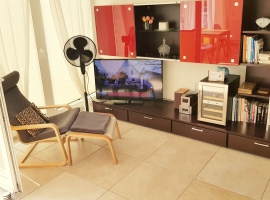 Wohnzimmer vom Sessel aus