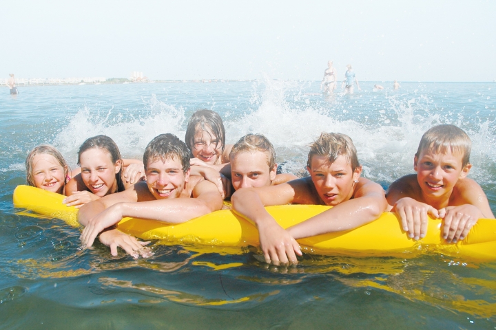 Badespass am Strand