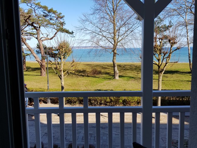Aussicht vom Balkon im 1. OG