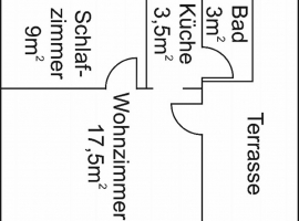 Grundriss des Bungalows