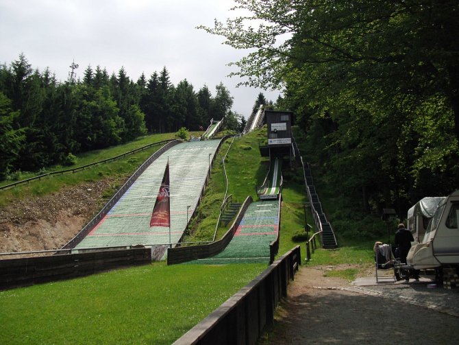 Sprungschanze auf den Kottmar ( 583m )