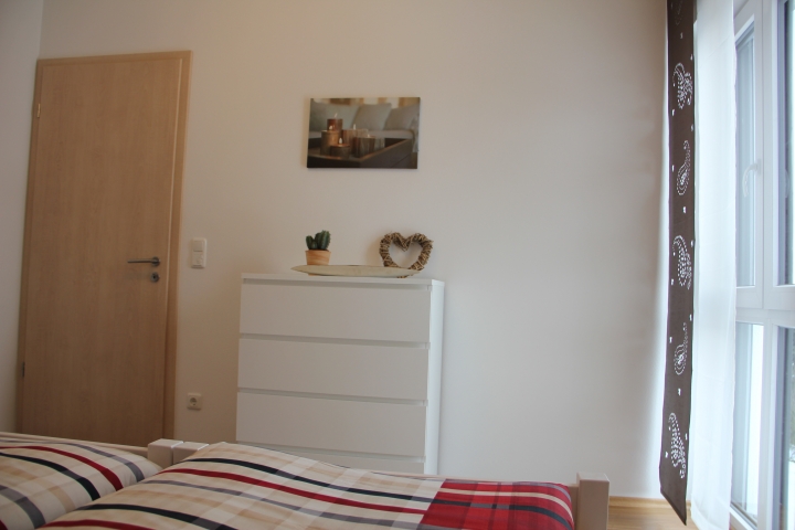 Schlafraum mit 2 Betten
Apartment 5 (Apartment 3 und 4 ähnlich)