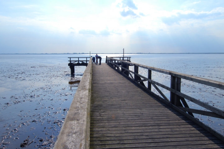 Husum/Schobüll Seebrücke gegenüber des Appartements