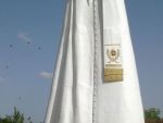 Die Figur des polnischen Papstes,11 m hoch