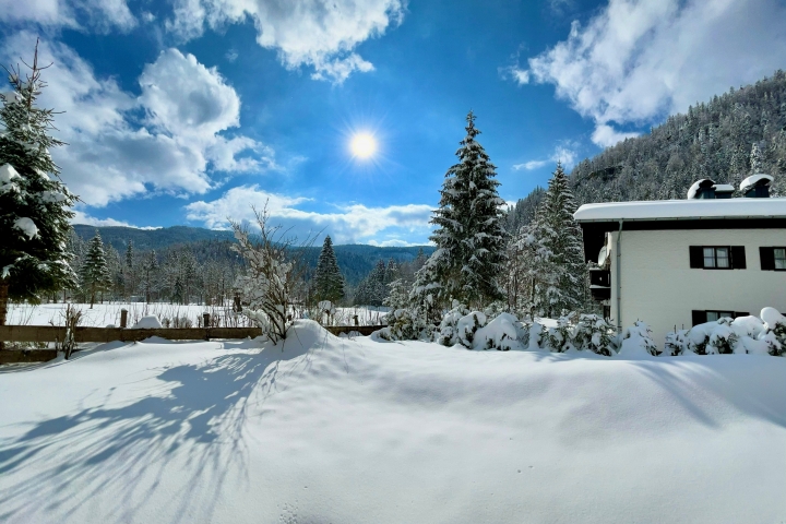 Blick in die Berge - Garten