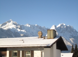 Aussicht vom Balkon Richtung Süd-West