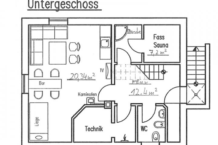 Grundriss Untergeschoss