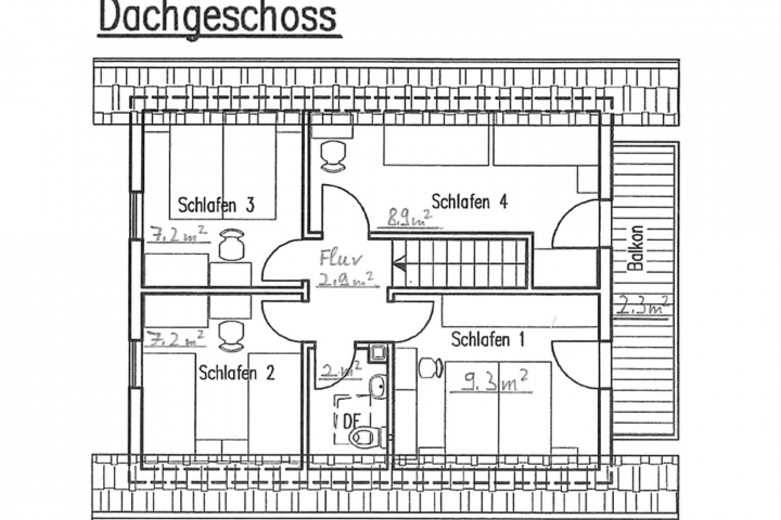 Grundriss Dachgeschoss