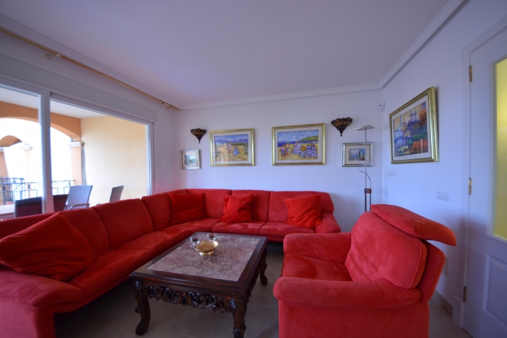 Wohnzimmer mit Ledercoach
