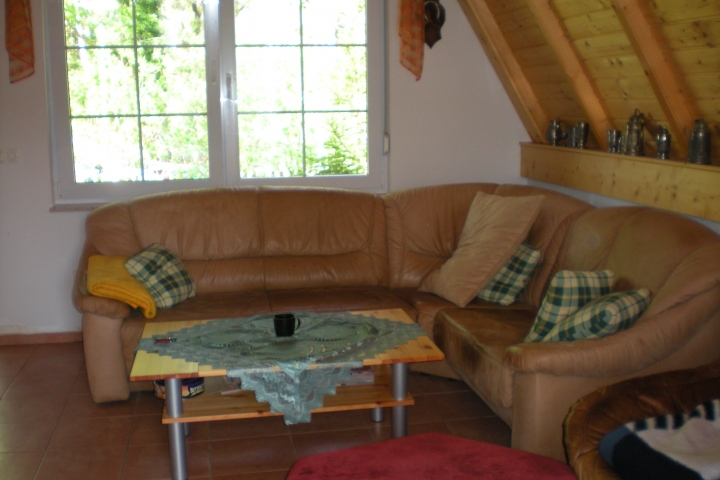 Ferienhaus Finnhütte - Wohnzimmer - Sitzecke