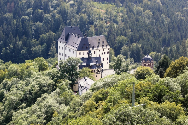 Museum Schloß Burgk, hier gibt es auch den großen Aussichtsturm mit Saaleblick.