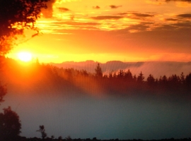 Sonnenuntergang in Dörflas
