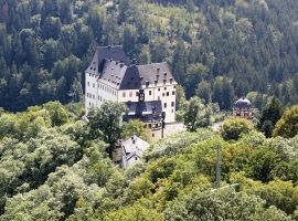 Museum Schloß Burgk, hier gibt es auch den großen Aussichtsturm mit Saaleblick.