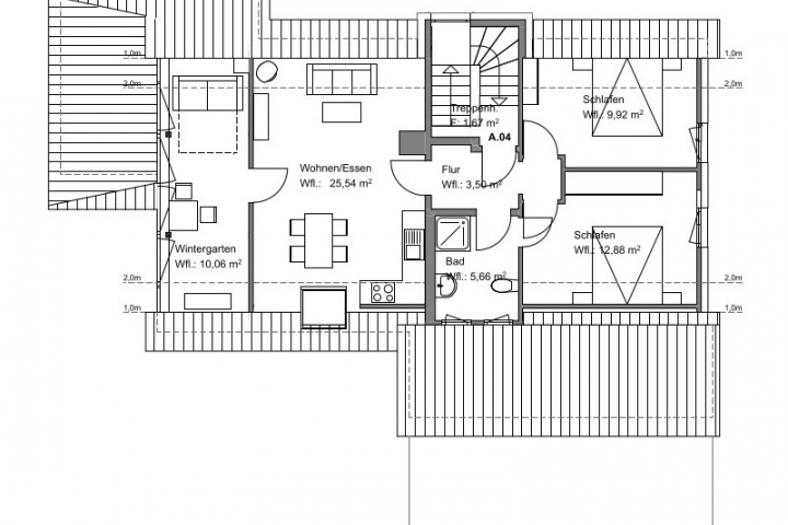 Grundriss der Wohnung