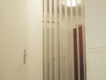 Lamellenvorhang zur Trennung von Wohn-/Essbereich zu Küche