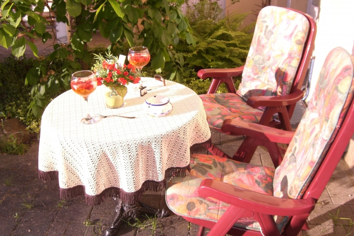 Sommertag auf der Terrasse