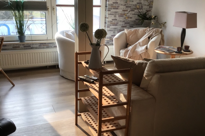 Wohnbereich obere Etage mit Blick auf den Deich