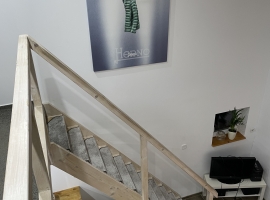 Steiler Treppenaufgang 