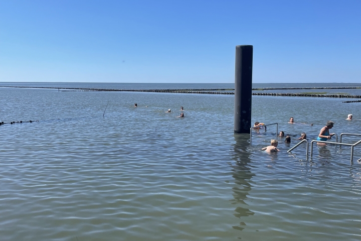 Bei Hochwasser und im Sommer oft mehr als 25 Grad Wassertemperatur 